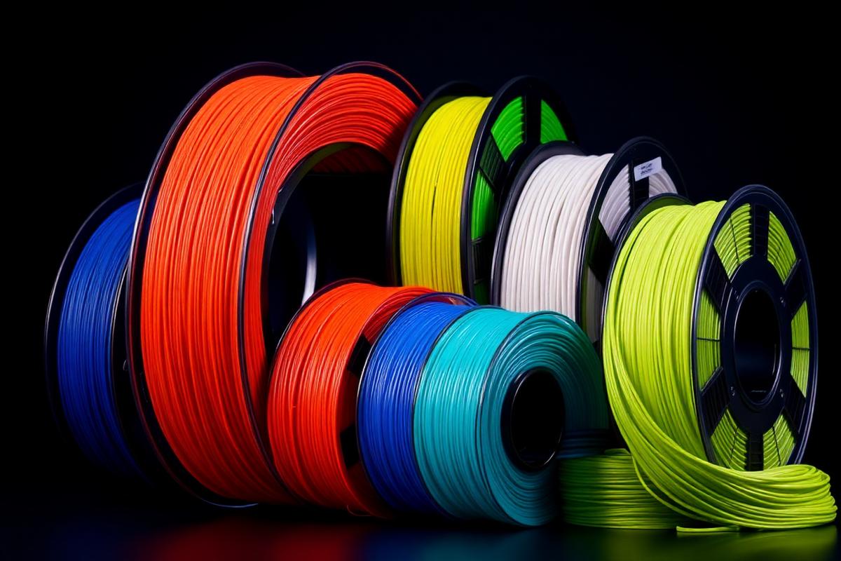 PLA en PETG 3D-printfilament in diverse kleuren